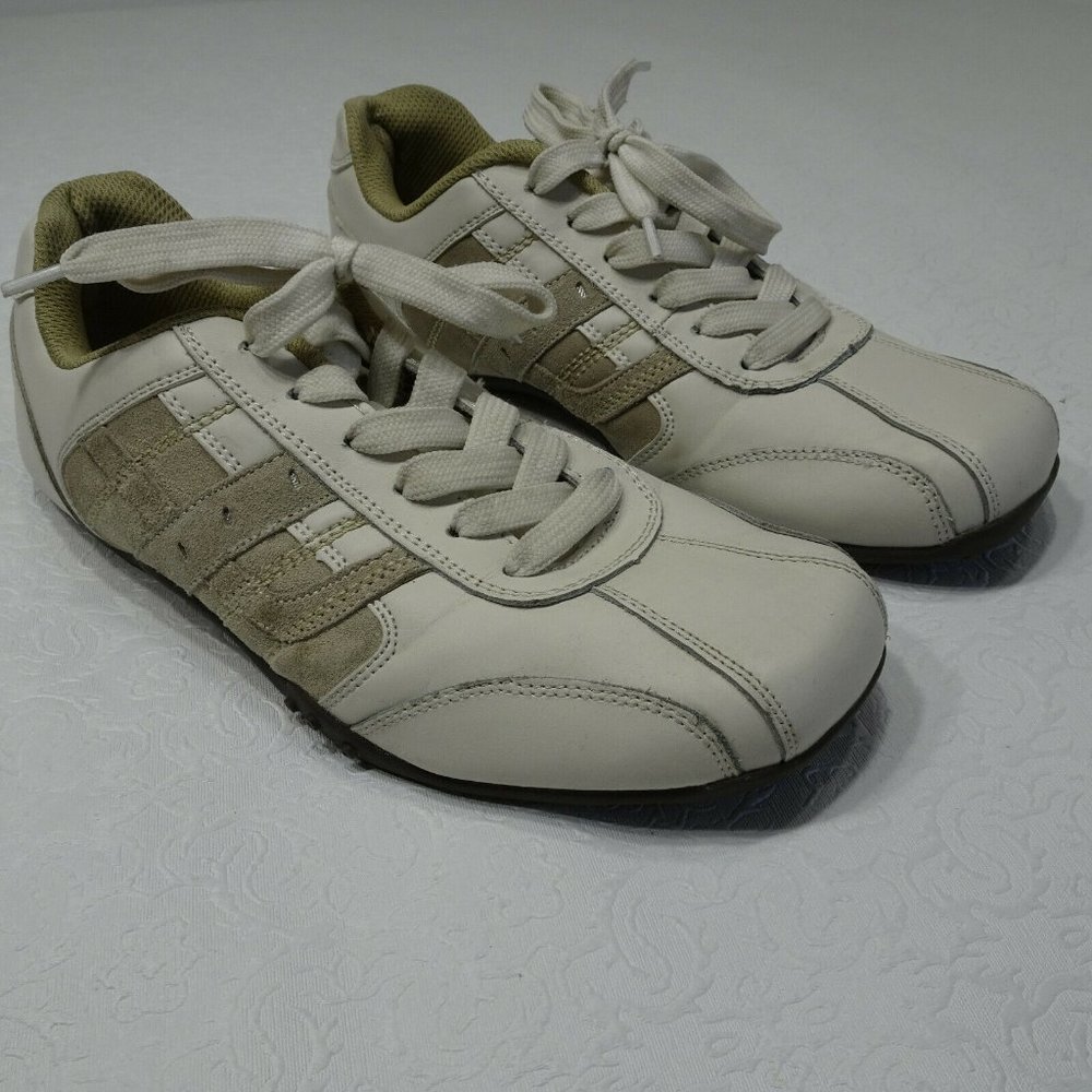 Perry Ellis America Size 9.5 Leather NADLE Lace Casual Sneakers